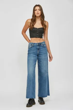 Nori High Rise Wide Leg Jean | Dark