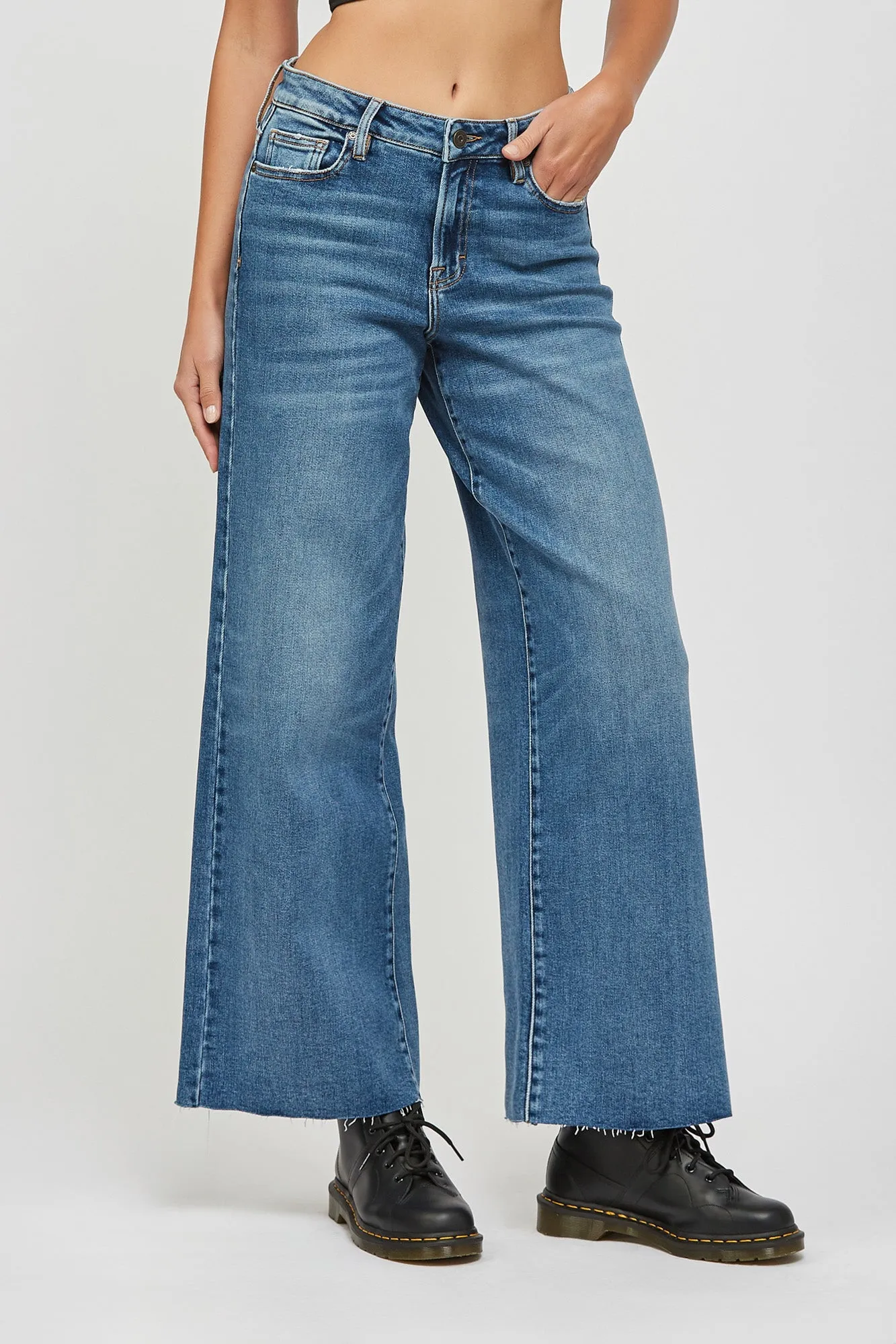 Nori High Rise Wide Leg Jean | Dark