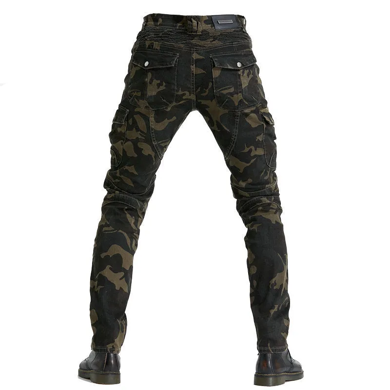 Outdoor Motorcycle Stretch Camouflage Motorcycle Jeans