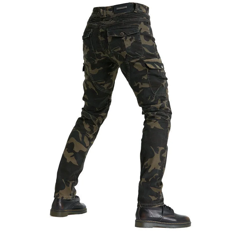 Outdoor Motorcycle Stretch Camouflage Motorcycle Jeans