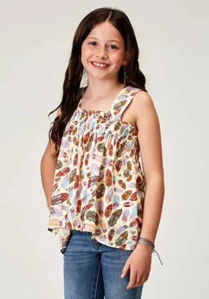 Roper Feather Toss (Multi) - Girl's Western Tank