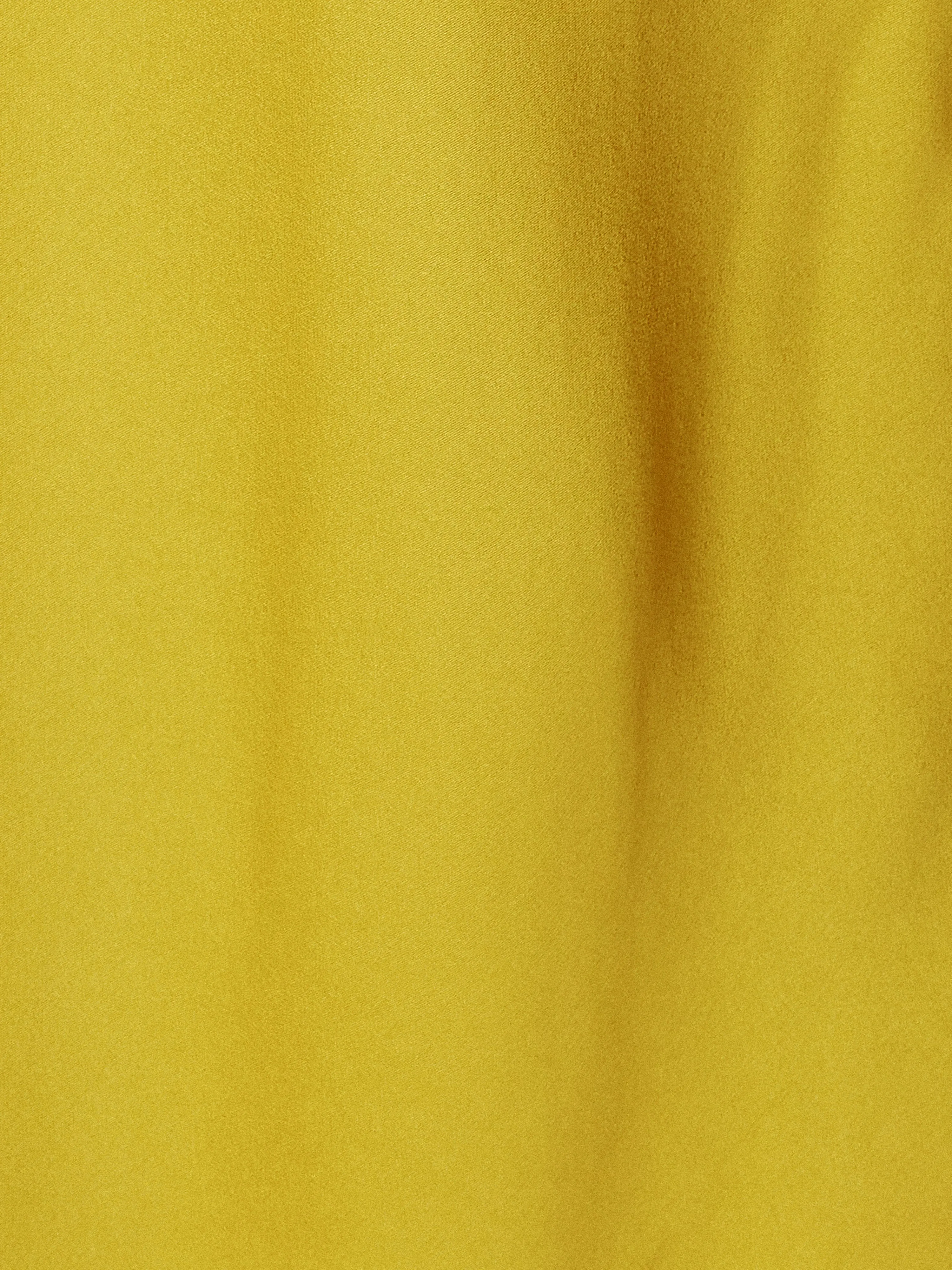 Satin Bias Maxi Skirt | Yellow