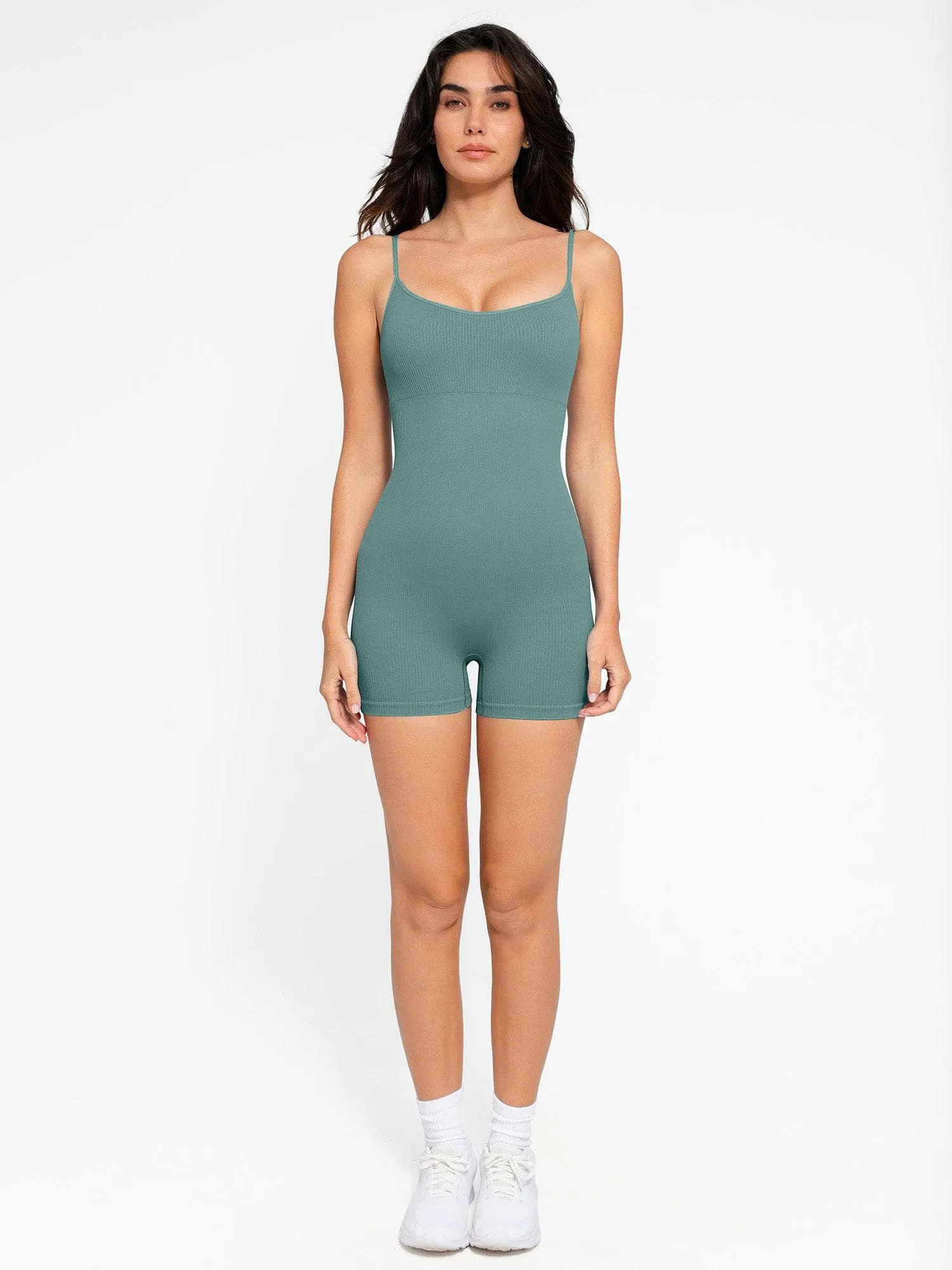 Shapewear Seamless Rib Strappy Romper