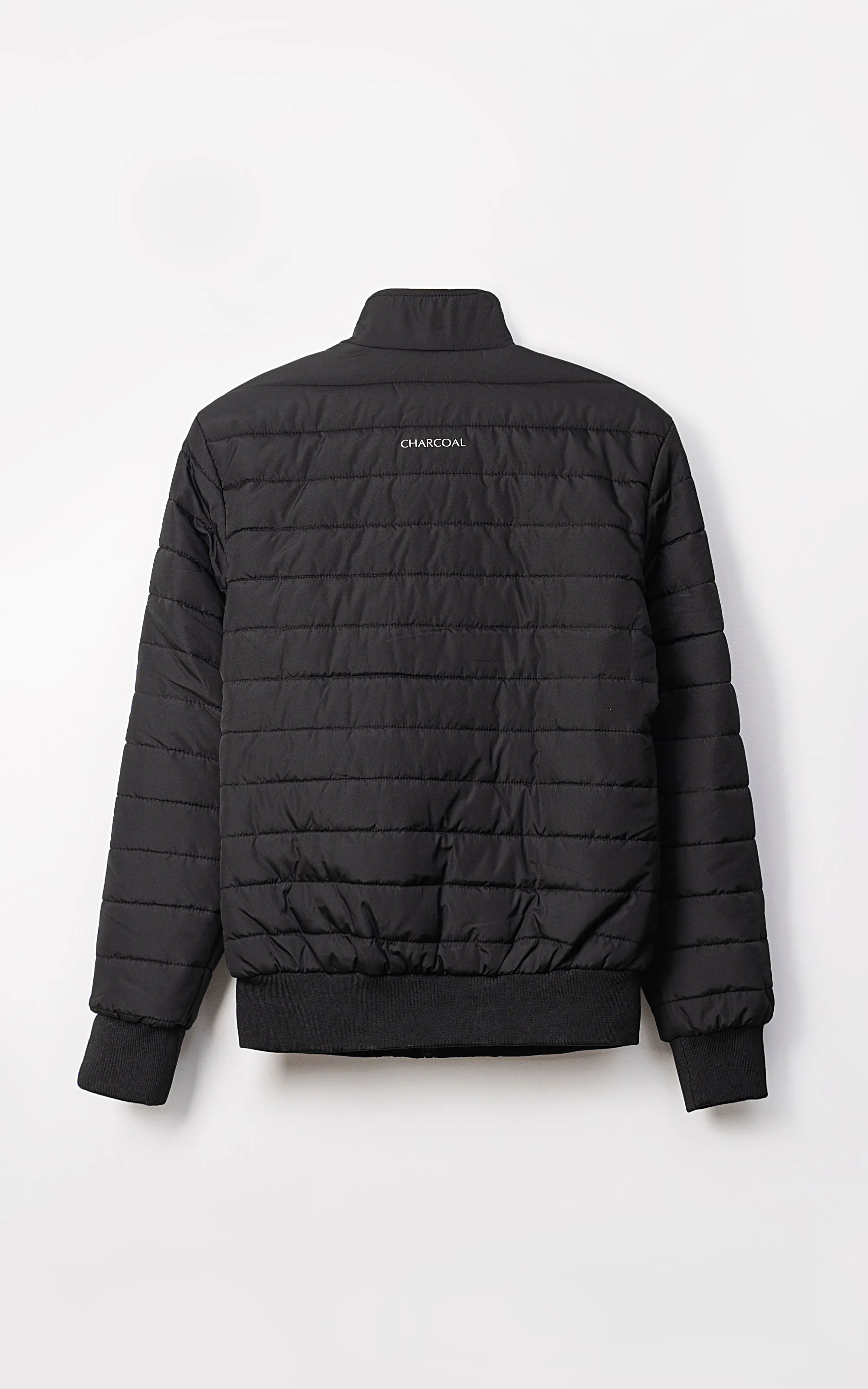 SIGNATURE AUSTIN MARTIN PUFFER JACKET FULL SLEEVE BLACK