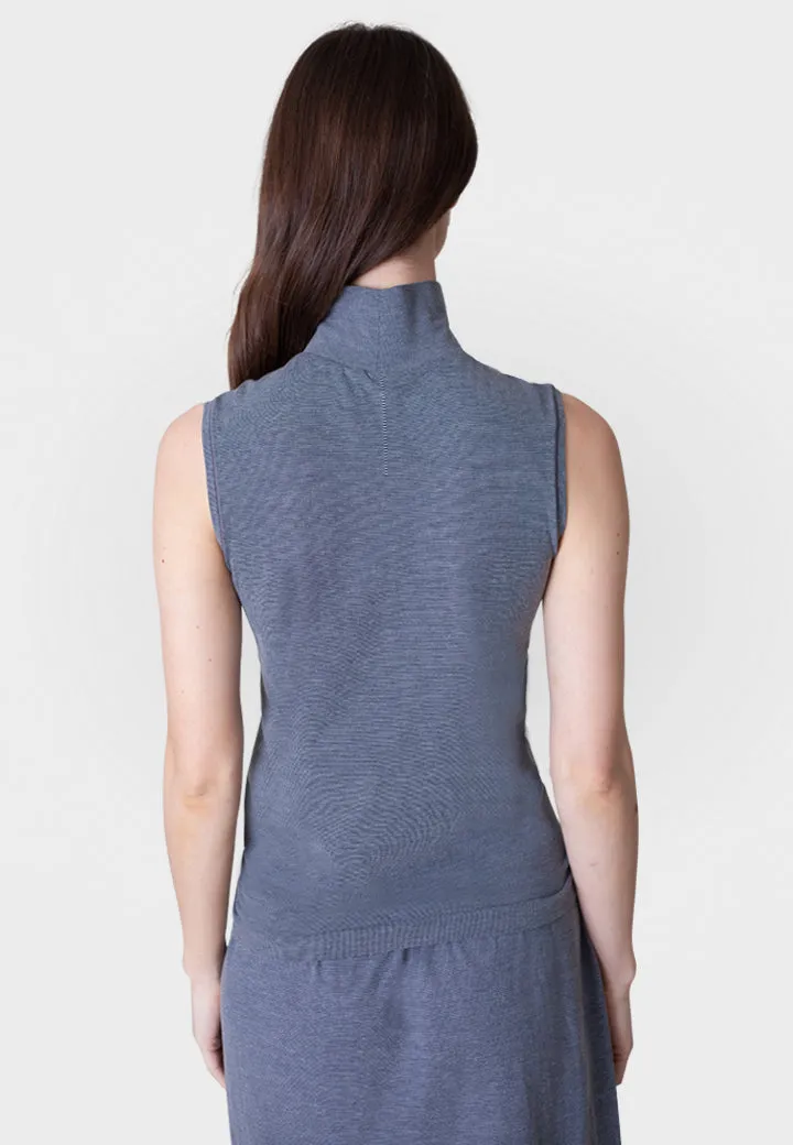 Sleeveless Turtleneck Shirt