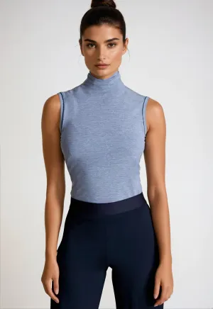 Sleeveless Turtleneck Shirt