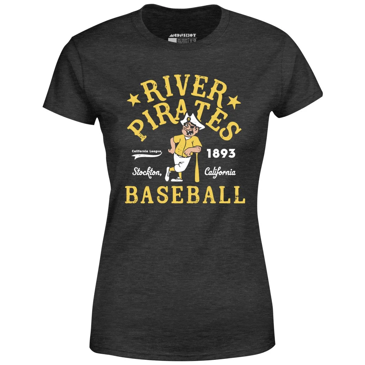 Stockton River Pirates - California - Vintage Defunct Baseball Teams - Women's T-Shirt