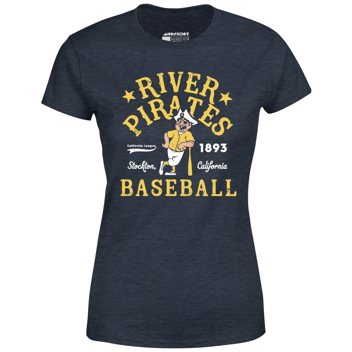 Stockton River Pirates - California - Vintage Defunct Baseball Teams - Women's T-Shirt