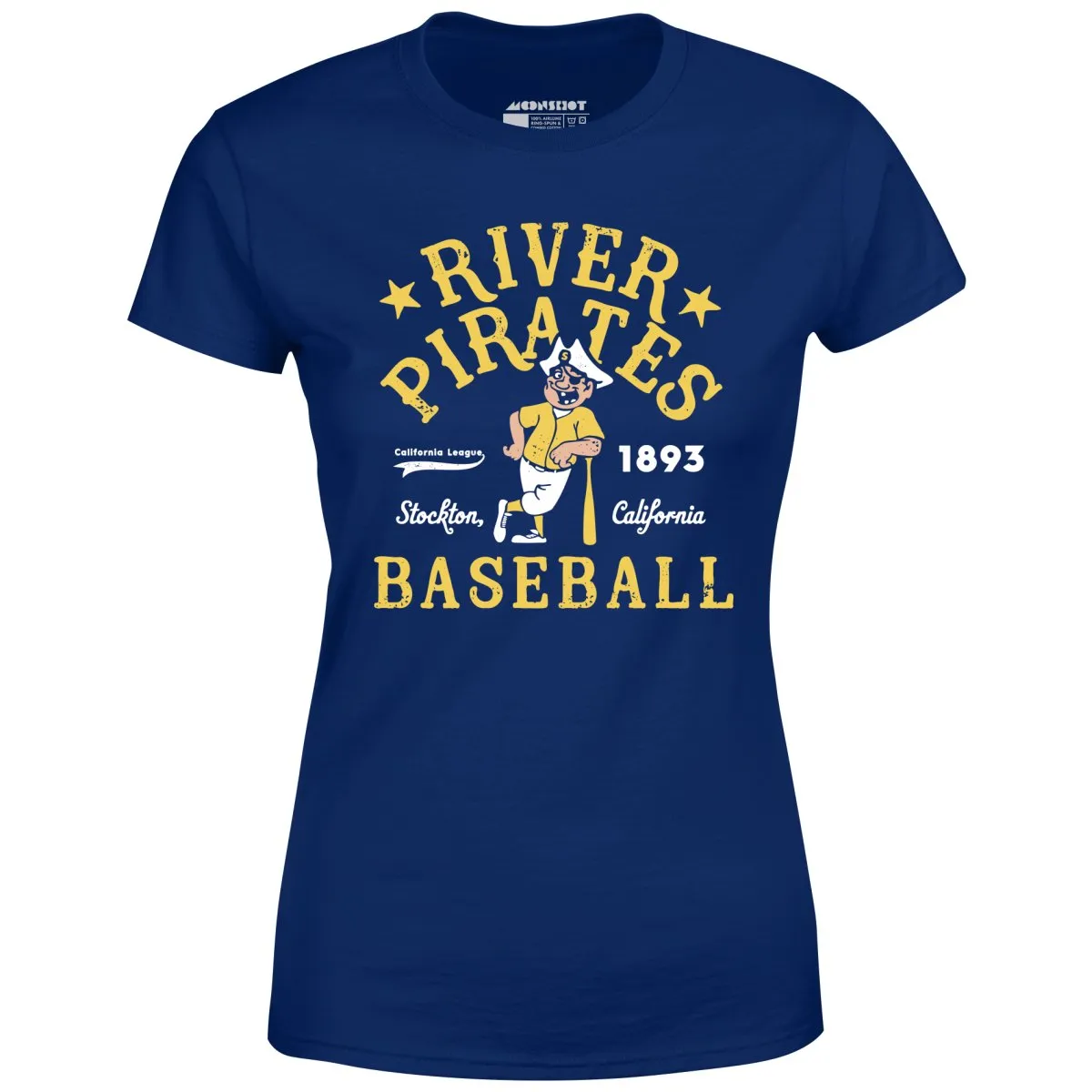 Stockton River Pirates - California - Vintage Defunct Baseball Teams - Women's T-Shirt