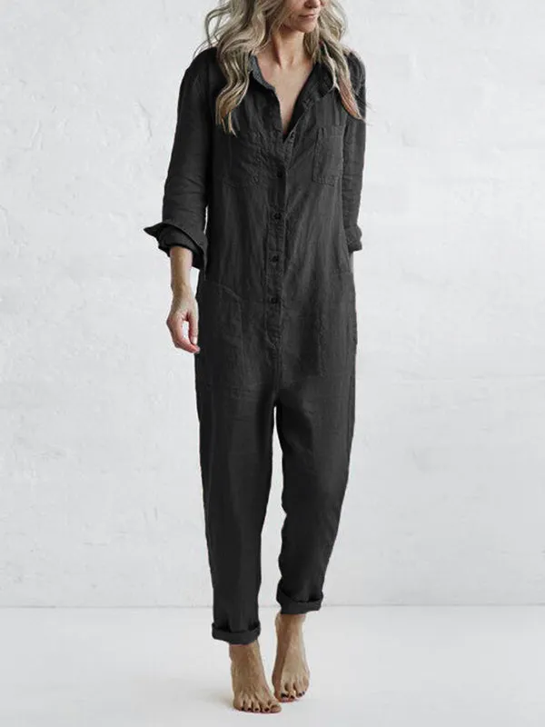 Sydney | Long sleeve jumpsuit - For a better look