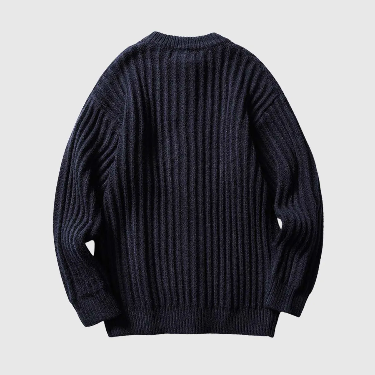 Textured Knit Pullover Sweater