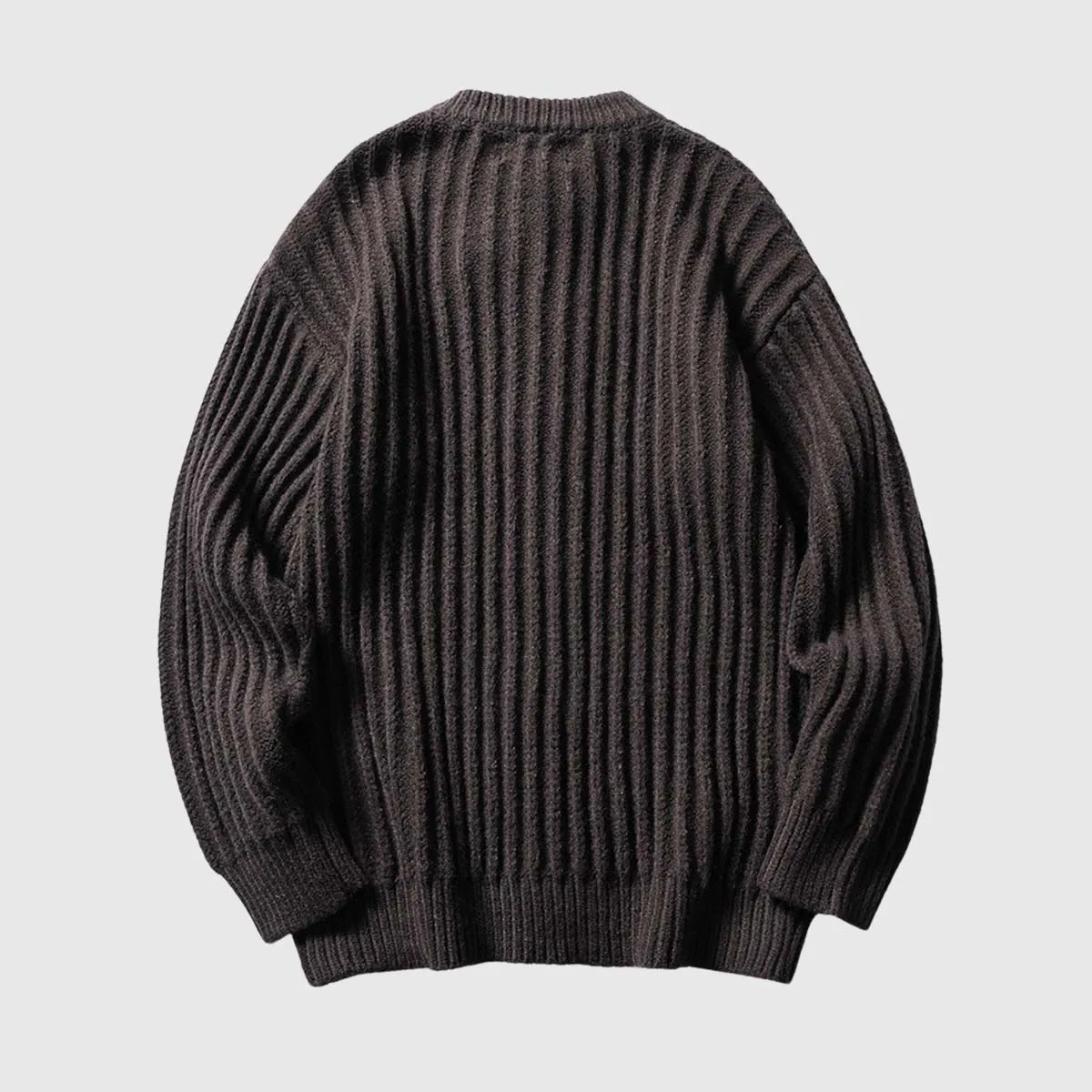 Textured Knit Pullover Sweater