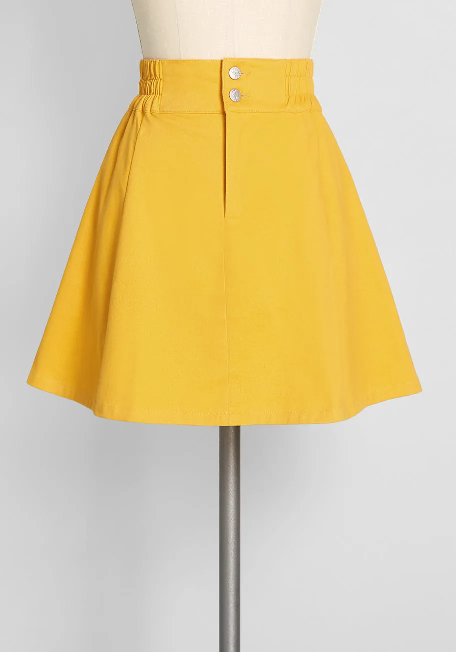 The Bright Is Right Skater Skirt