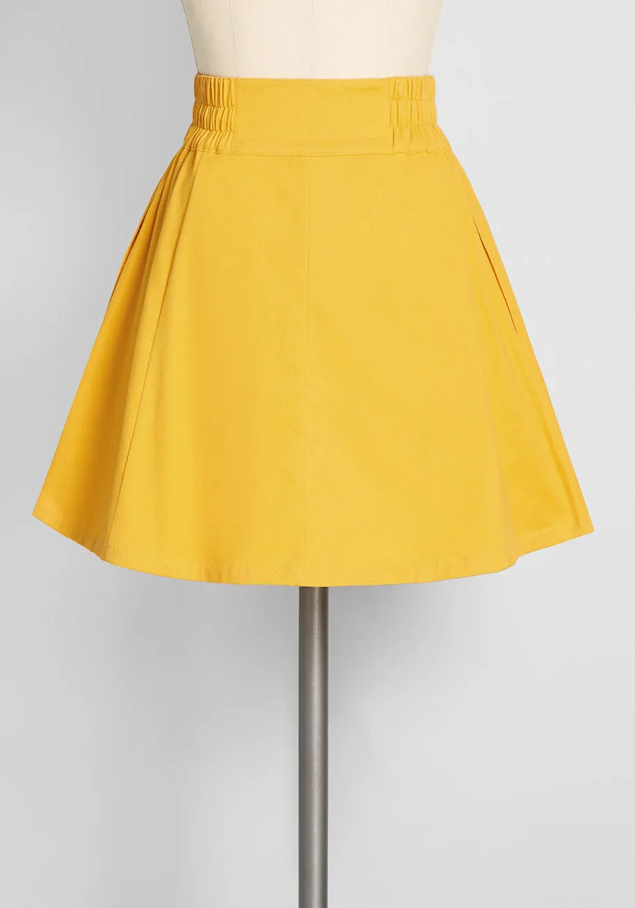 The Bright Is Right Skater Skirt