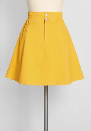 The Bright Is Right Skater Skirt