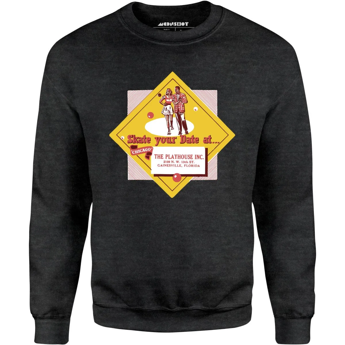 The Playhouse - Gainesville, FL - Vintage Roller Rink - Unisex Sweatshirt