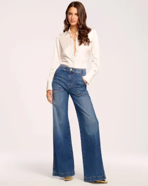 Theodora Wide Leg Jean - Medium Wash