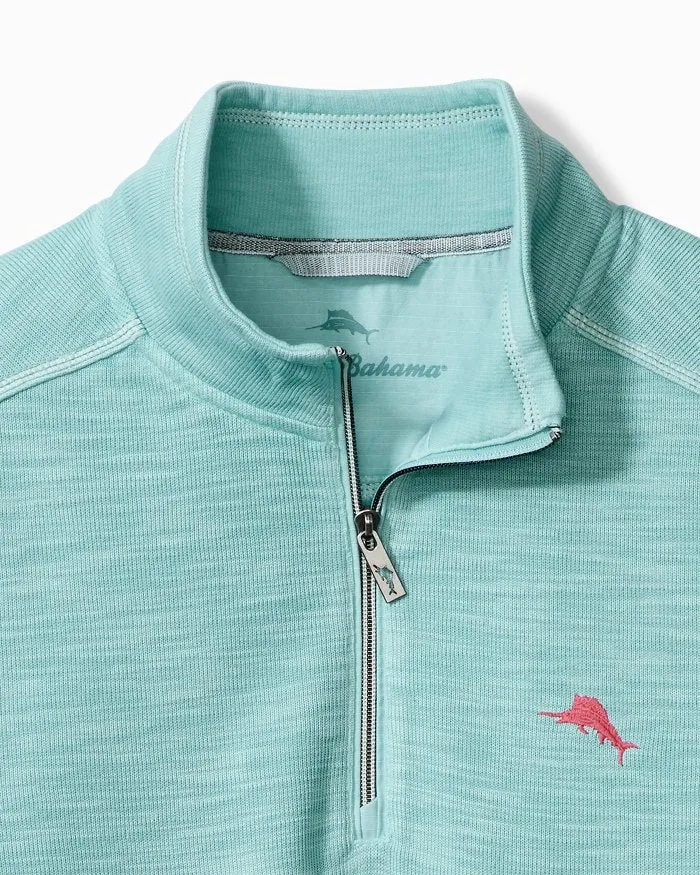 Tommy Bahama Tobago Bay Half-Zip, Milky Blue