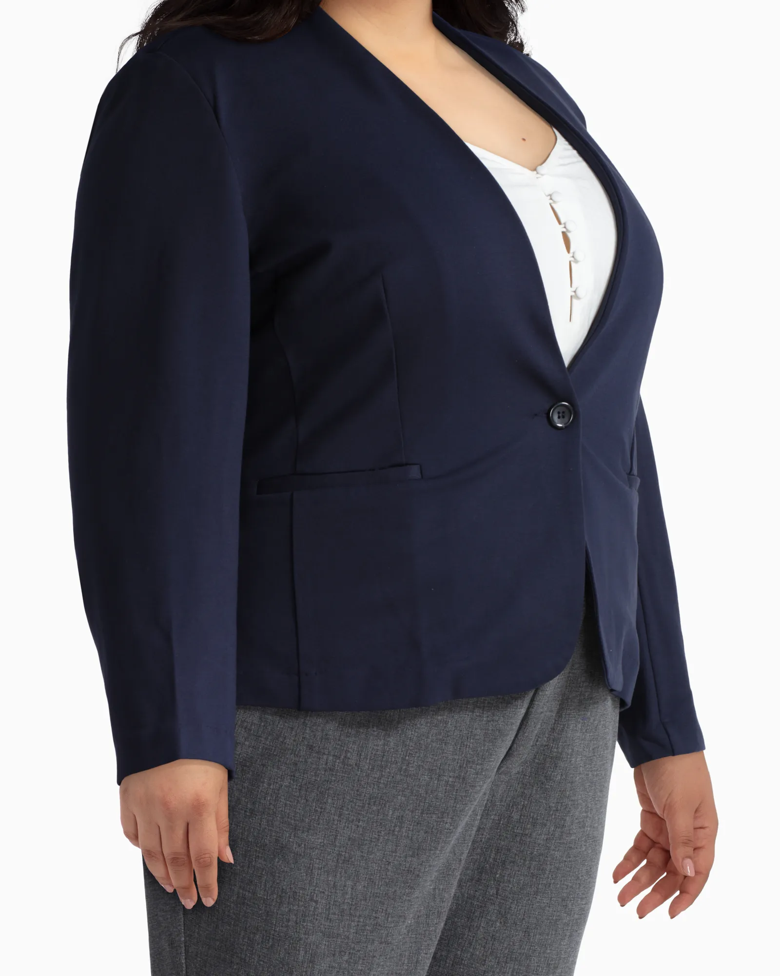 Utopian One-Button Blazer | Navy