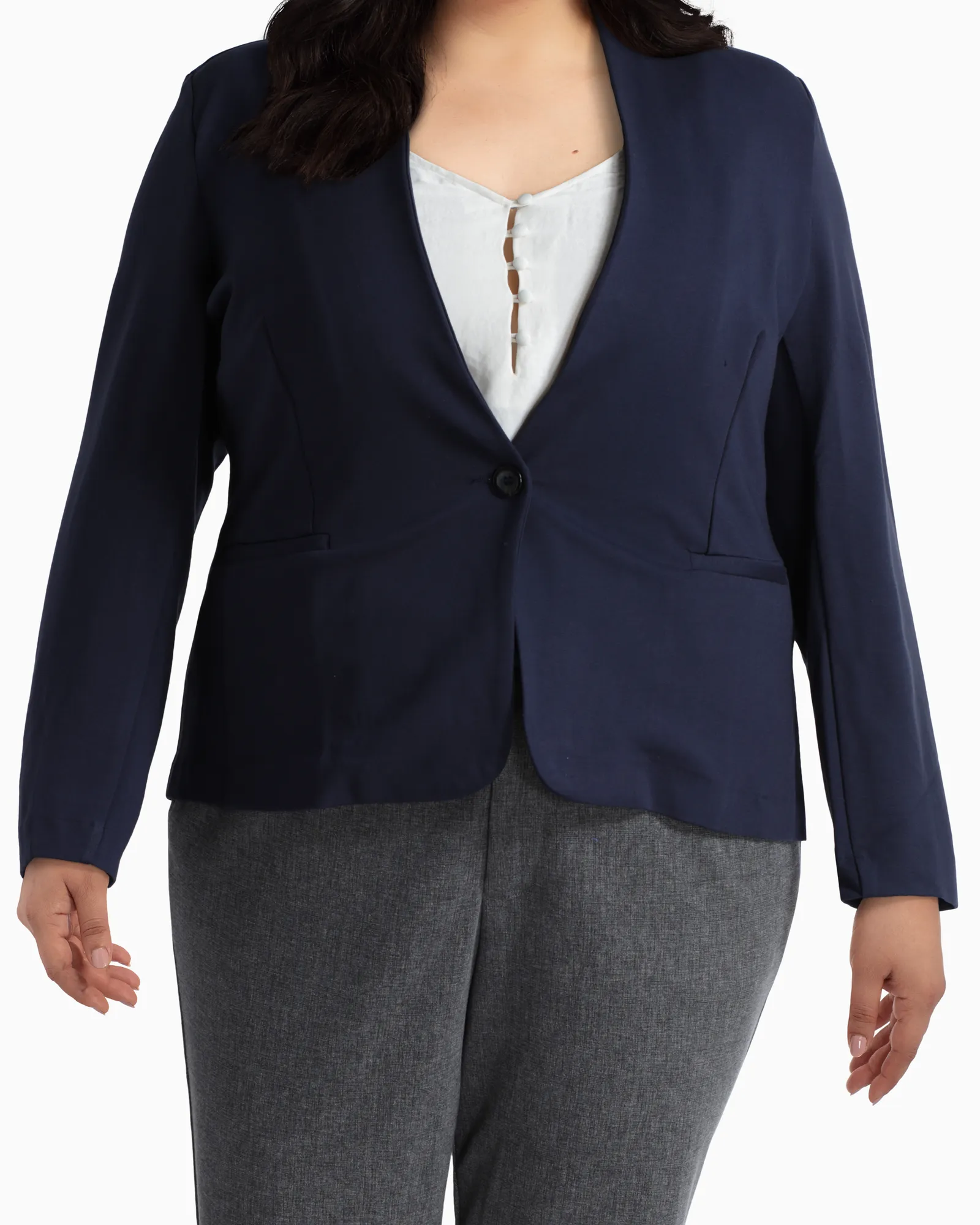 Utopian One-Button Blazer | Navy