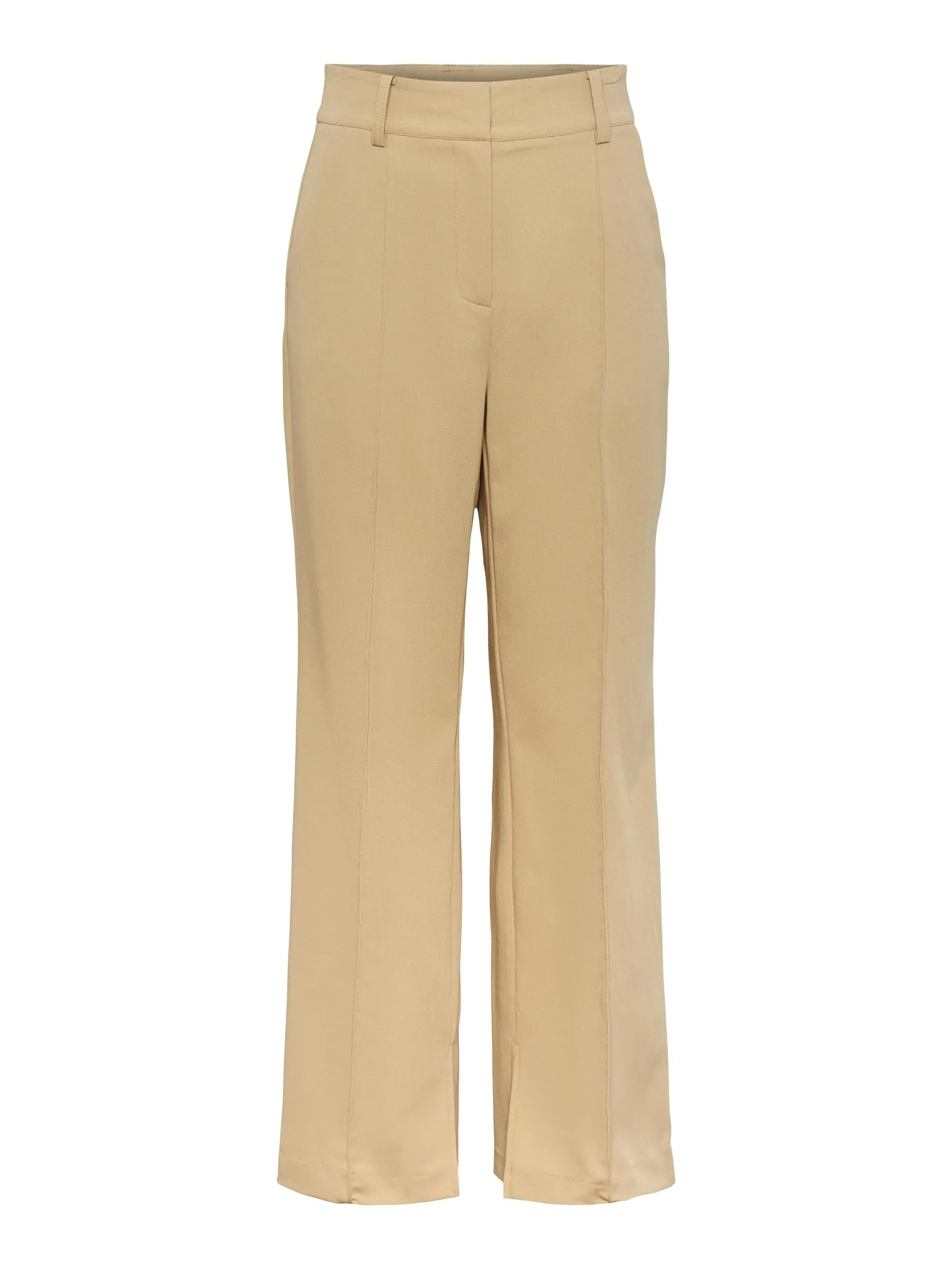 Y.A.S WIDE LEG TROUSERS IN BEIGE