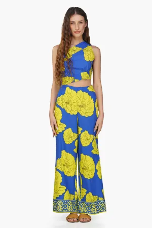 Yellow Daze Printed Jumpsuit